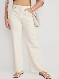 Old Navy Extra High-Waisted Ecru-Wash Wide-Leg Cut-Off Jeans For Women 11 Old Navy Extra High-Waisted Ecru-Wash Wide-Leg Cut-Off Jeans For Women -Eddie Bauer Store https3A2F2Foldnavy.gapcanada.ca2Fwebcontent2F00532F3062F3882Fcn53306388.jpg 640x