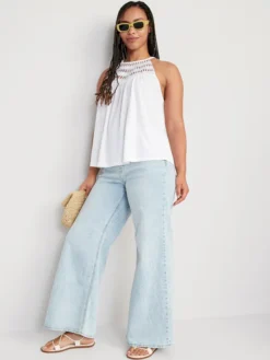 Old Navy Sleeveless Crochet-Trim Linen-Blend Top For Women -Eddie Bauer Store https3A2F2Foldnavy.gapcanada.ca2Fwebcontent2F00532F4222F5602Fcn53422560.jpg 640x