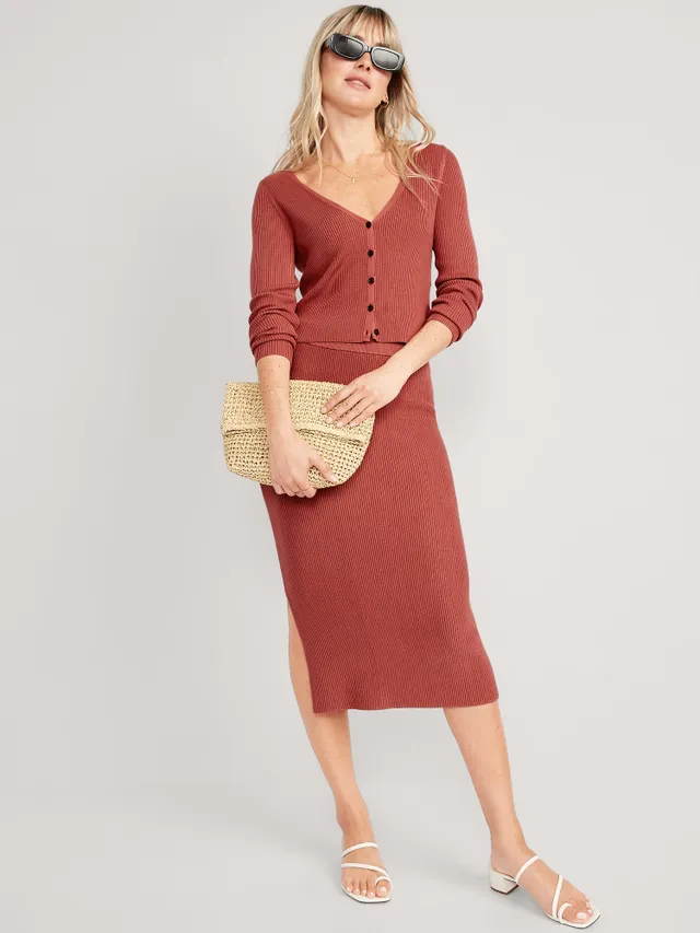 Old Navy Rib-Knit Midi Skirt For Women 10 Old Navy Rib-Knit Midi Skirt For Women - Image 8