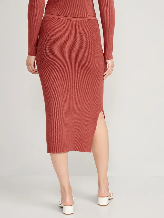 Old Navy Rib-Knit Midi Skirt For Women 9 Old Navy Rib-Knit Midi Skirt For Women - Image 7