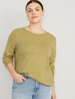 Old Navy EveryWear Long-Sleeve Slub-Knit T-Shirt For Women -Eddie Bauer Store https3A2F2Foldnavy.gapcanada.ca2Fwebcontent2F00532F4902F3732Fcn53490373.jpg 640x