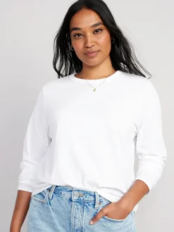 Old Navy EveryWear Long-Sleeve Slub-Knit T-Shirt For Women -Eddie Bauer Store https3A2F2Foldnavy.gapcanada.ca2Fwebcontent2F00532F4992F0552Fcn53499055.jpg 640x