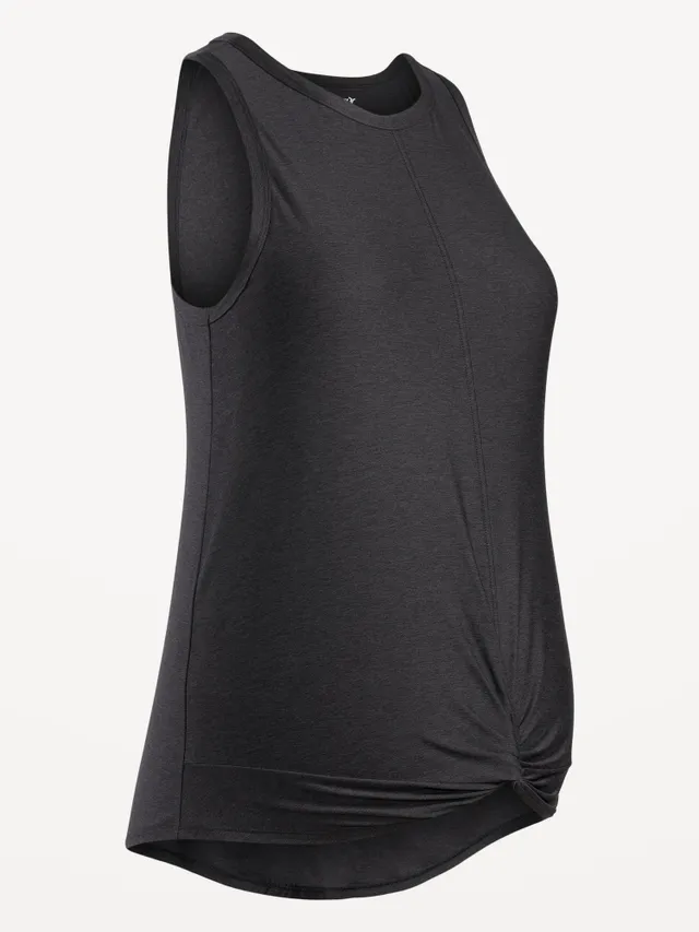 Old Navy Maternity Sleeveless Cloud 94 Soft Twist-Front Top 4 Old Navy Maternity Sleeveless Cloud 94 Soft Twist-Front Top - Image 2