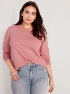 Old Navy EveryWear Long-Sleeve Slub-Knit T-Shirt For Women -Eddie Bauer Store https3A2F2Foldnavy.gapcanada.ca2Fwebcontent2F00532F5582F3812Fcn53558381.jpg 640x
