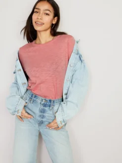 Old Navy EveryWear Long-Sleeve Slub-Knit T-Shirt For Women -Eddie Bauer Store https3A2F2Foldnavy.gapcanada.ca2Fwebcontent2F00532F6362F3392Fcn53636339.jpg 640x