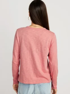 Old Navy EveryWear Long-Sleeve Slub-Knit T-Shirt For Women -Eddie Bauer Store https3A2F2Foldnavy.gapcanada.ca2Fwebcontent2F00532F6392F4802Fcn53639480.jpg 640x