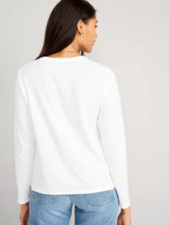 Old Navy EveryWear Long-Sleeve Slub-Knit T-Shirt For Women -Eddie Bauer Store https3A2F2Foldnavy.gapcanada.ca2Fwebcontent2F00532F6672F9732Fcn53667973.jpg 640x