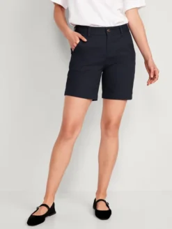 Old Navy High-Waisted Uniform Bermuda Shorts For Women -- 7-inch Inseam -Eddie Bauer Store https3A2F2Foldnavy.gapcanada.ca2Fwebcontent2F00532F6832F7592Fcn53683759.jpg 640x