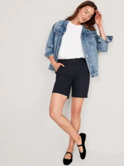 Old Navy High-Waisted Uniform Bermuda Shorts For Women -- 7-inch Inseam -Eddie Bauer Store https3A2F2Foldnavy.gapcanada.ca2Fwebcontent2F00532F6832F7812Fcn53683781.jpg 640x