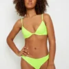 Ardene Cheeky Bikini Bottom In Yellow | Size | Polyester/Nylon/Spandex | Microfiber