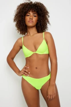 Ardene Cheeky Bikini Bottom In Yellow | Size | Polyester/Nylon/Spandex | Microfiber