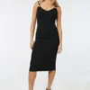 Ardene O-Ring Bodycon Dress In Black | Size | Polyester/Spandex