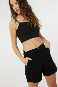 Ardene Carpenter Midi Shorts In | Size | 100% Cotton