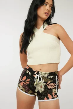 Ardene Super Soft Dolphin Shorts In Khaki | Size | Polyester/Spandex