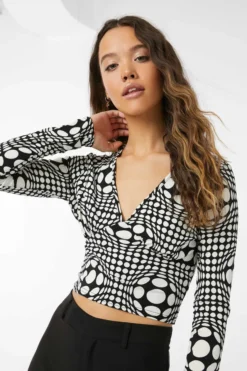 Ardene Tie-Back Croped Top | Size | Polyester/Spandex