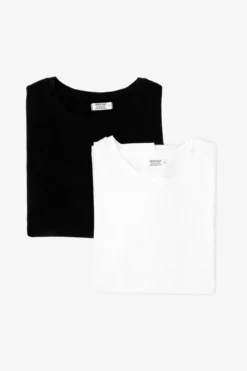 Ardene 2-Pack Basic Crew Neck Tees | Size | Spandex/Cotton